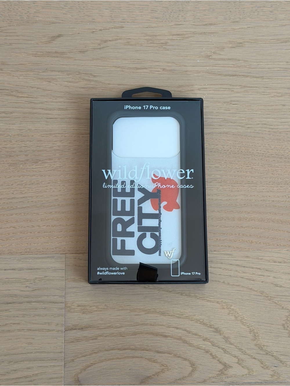 Wildflowers iPhone 17 Pro Case — White with Red Accent